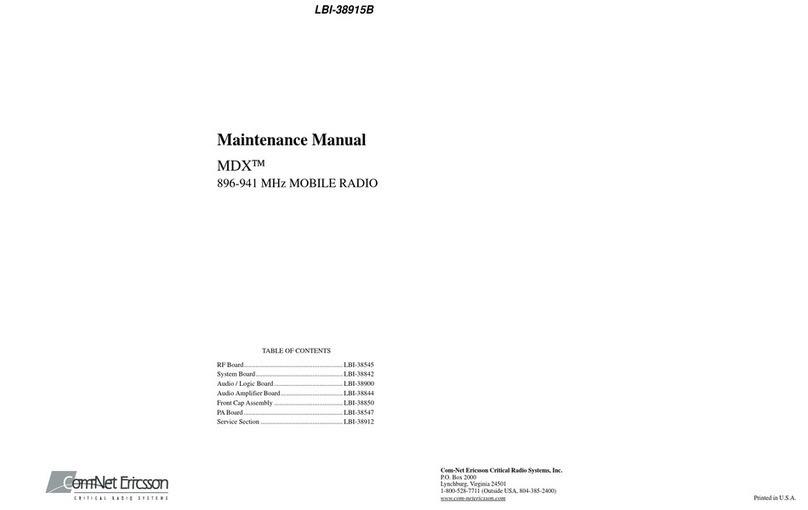 COMNET ERICSSON MDX Maintenance manual
