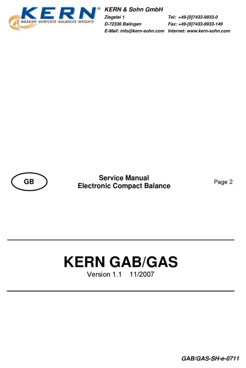 KERN GAB 3K1DM User manual