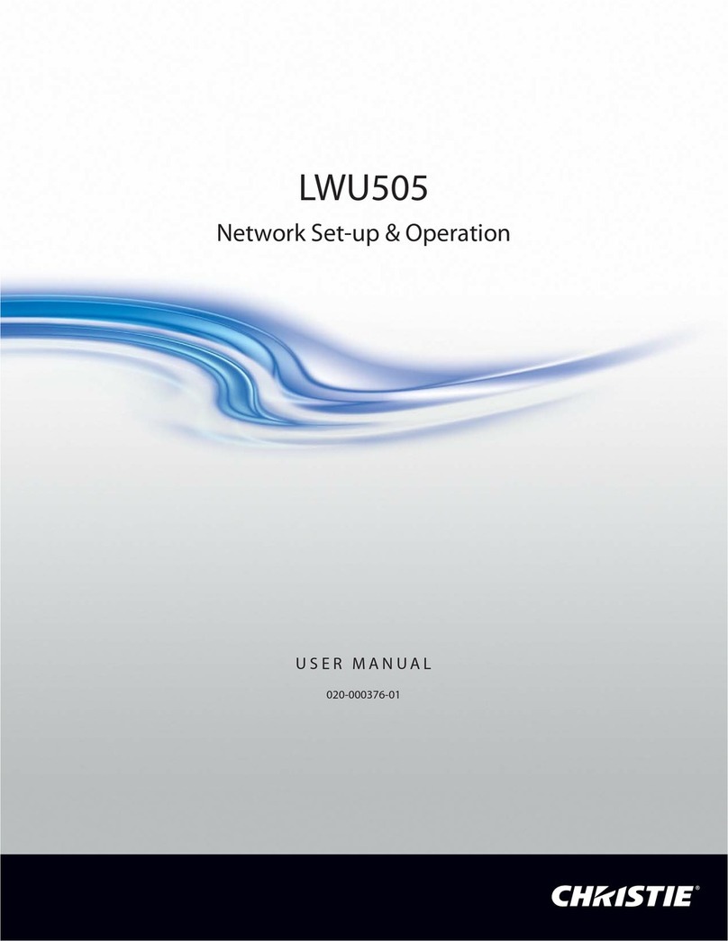 Christie LWU505 user manual