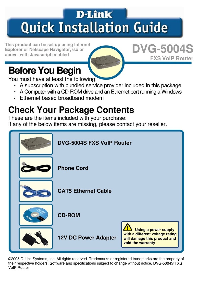 D-Link DVG-5004S User manual