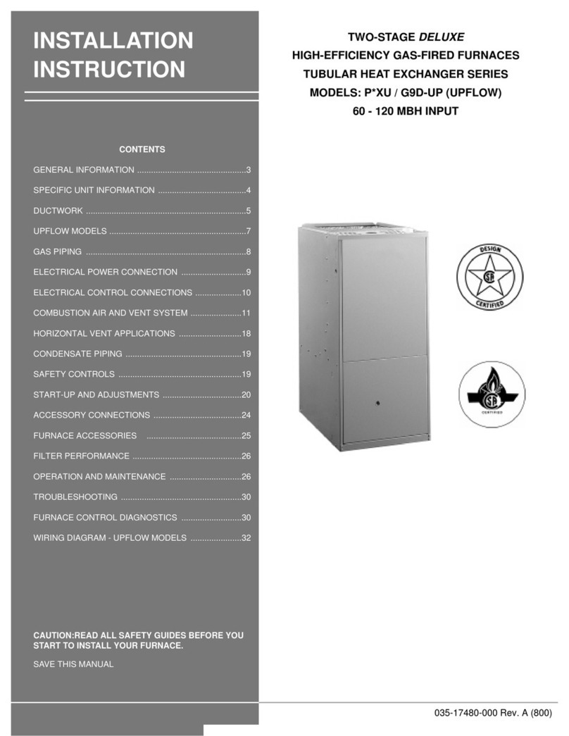York P*XU/G9D-UP User manual