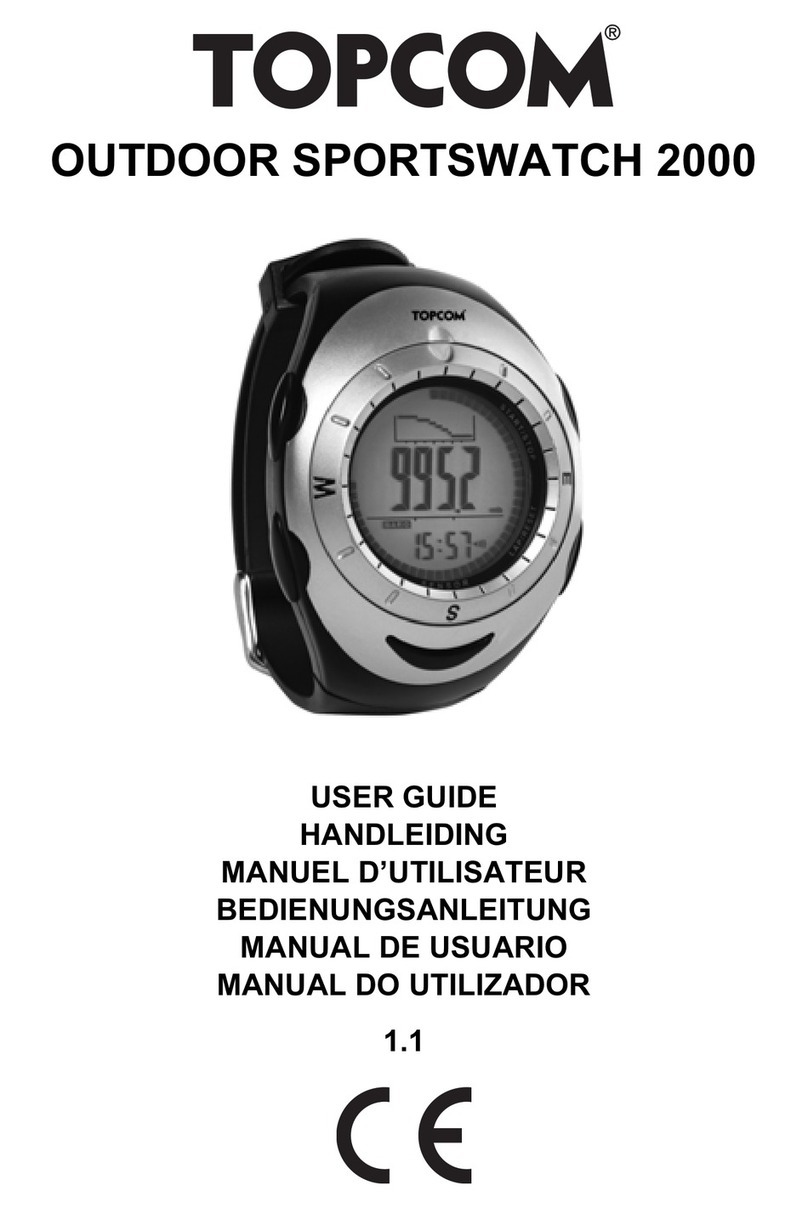 Topcom OUTDOOR SPORTSWATCH 2000 User manual Topcom OUTDOOR SPORTSWATCH 2000 User manual