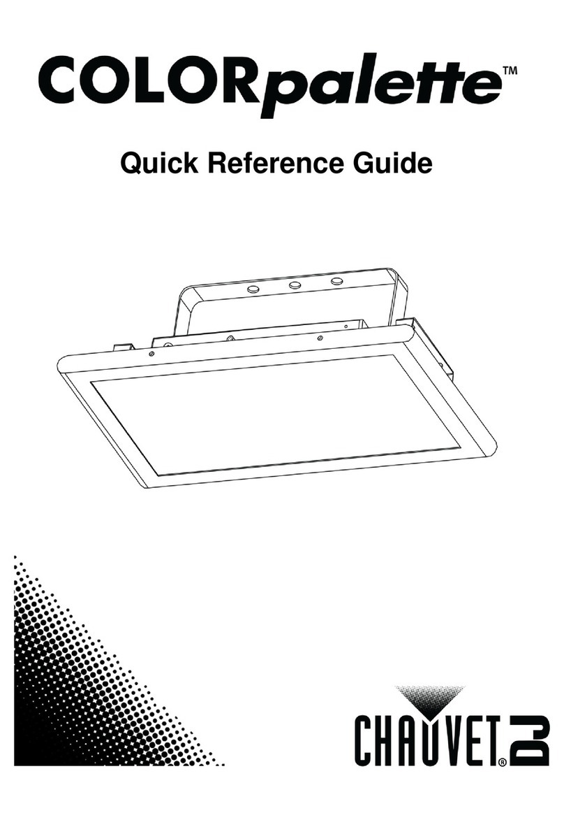 Chauvet COLORpalette Quick reference guide
