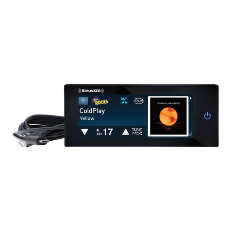 Sirius XM RAdio Commander Touch user manual