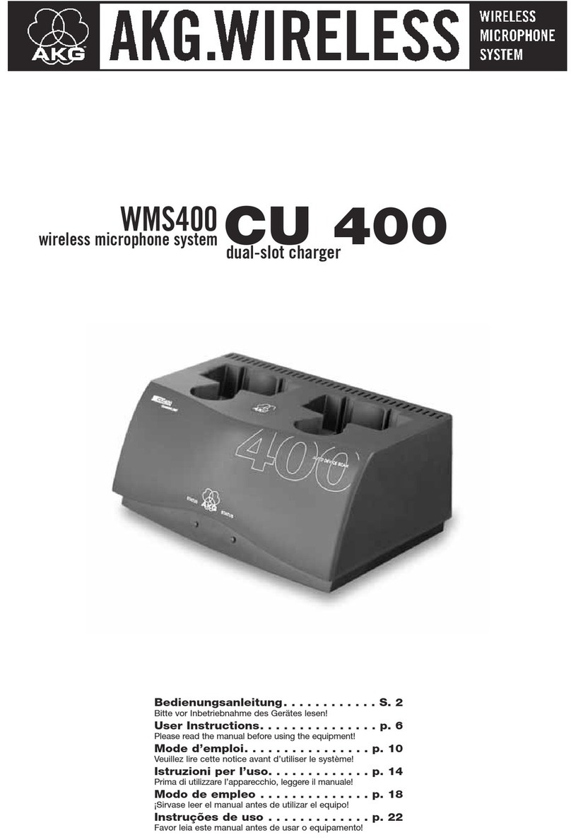 AKG WMS 400 User manual