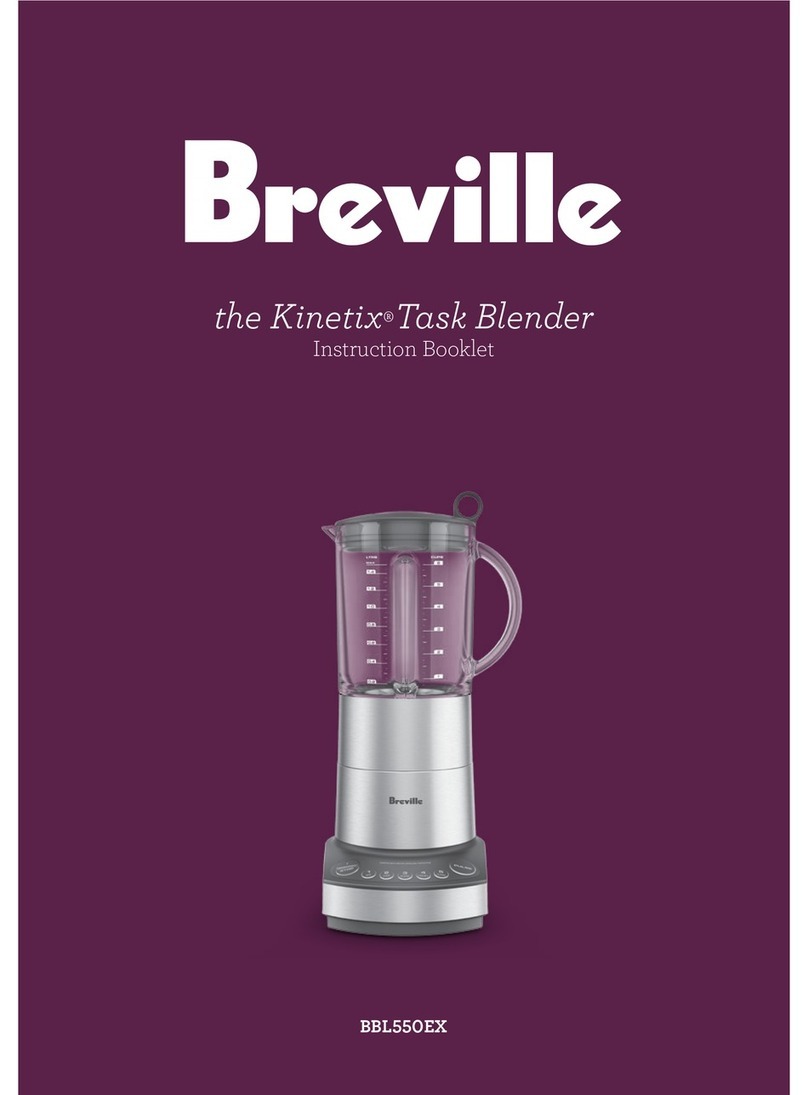 Breville the Kinetix BBL550EX Instruction booklet
