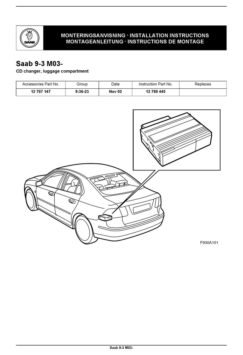 Saab 12 787 147 installation instructions