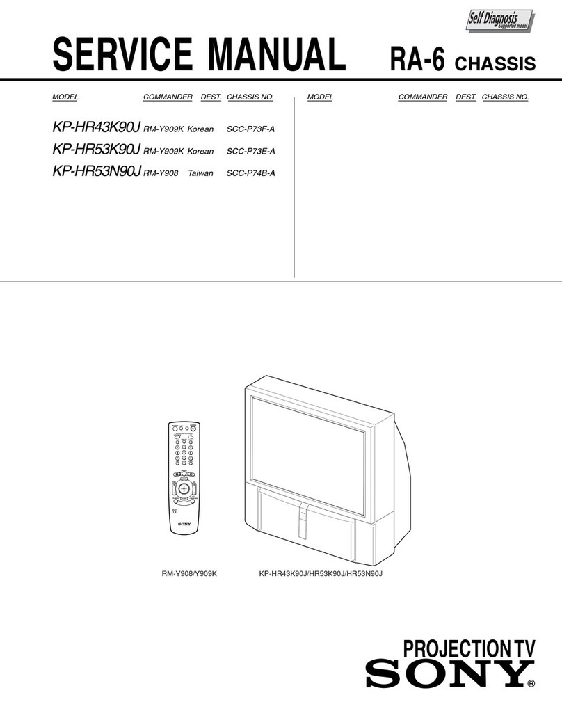 Sony KP-HR43K90J User manual Sony KP-HR43K90J User manual