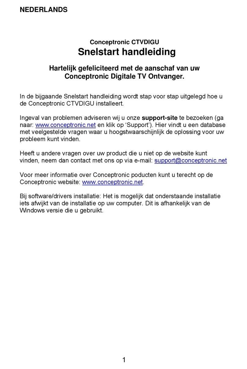 Conceptronic CTVDIGU Quick installation guide