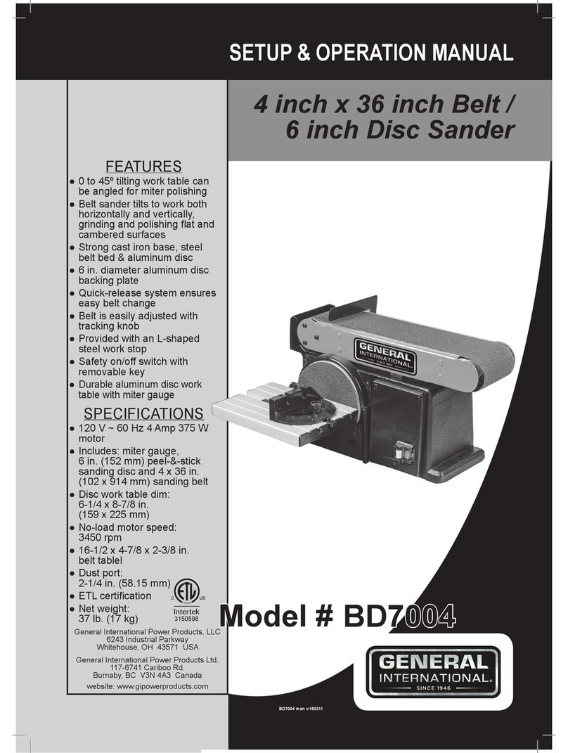General International BD7004 Parts list manual