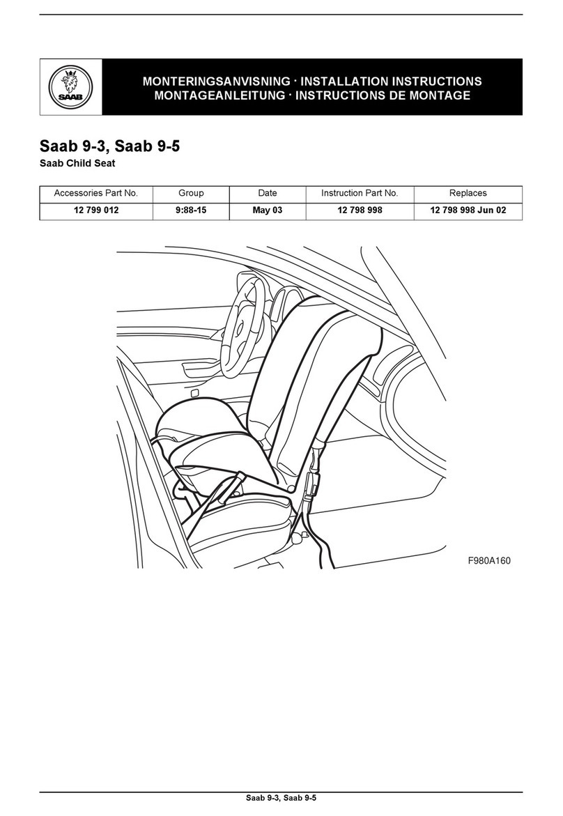 Saab 12 799 012 installation instructions