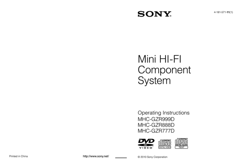 Sony MHC-GZR999D User manual