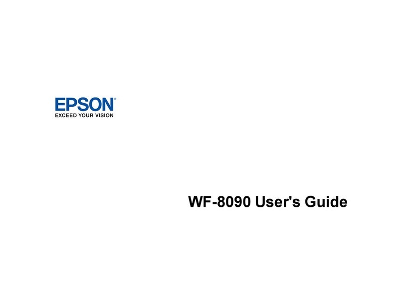 Epson WF-8090 User manual