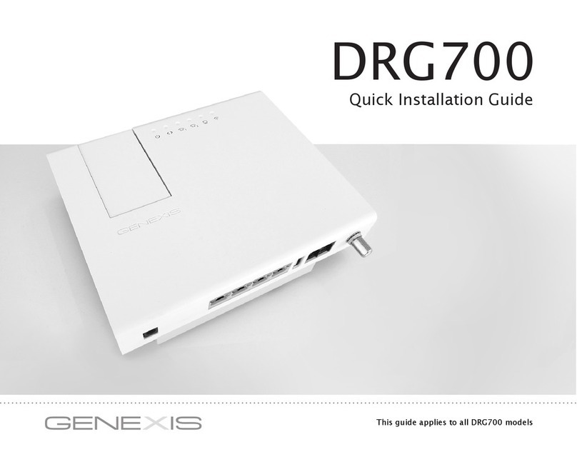Genexis DRG700 User manual