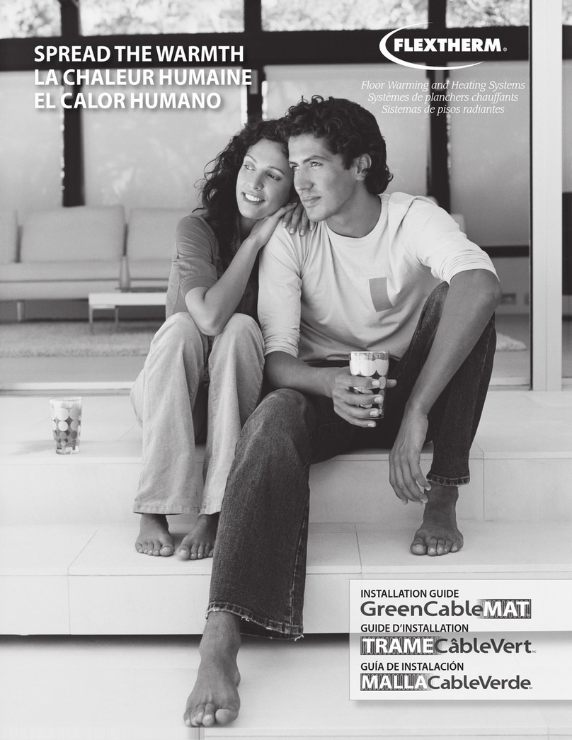 Flextherm GreenCable Mat Series User manual