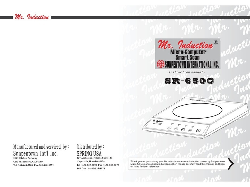 Mr. Induction SR-650C instruction manual