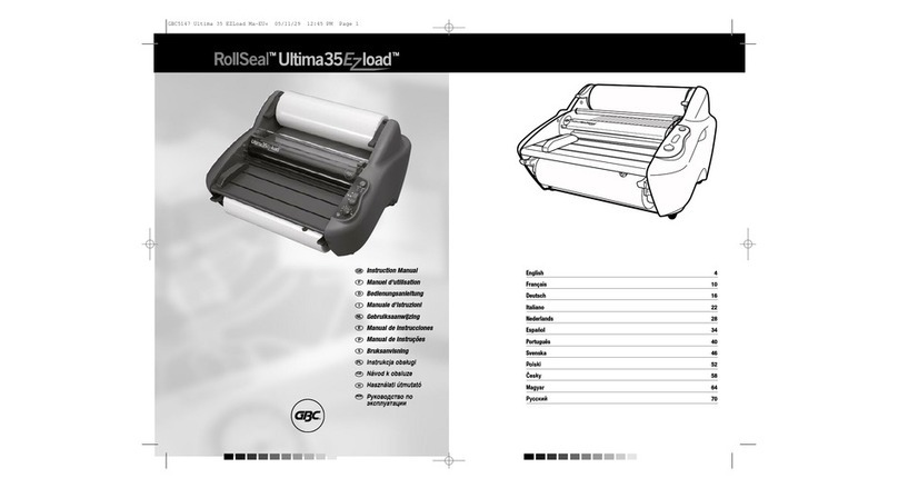GBC RollSeal Ultima 35 EZ load User manual