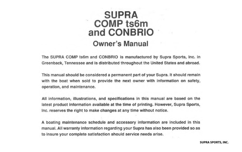 Supra COMP ts6m owner's manual