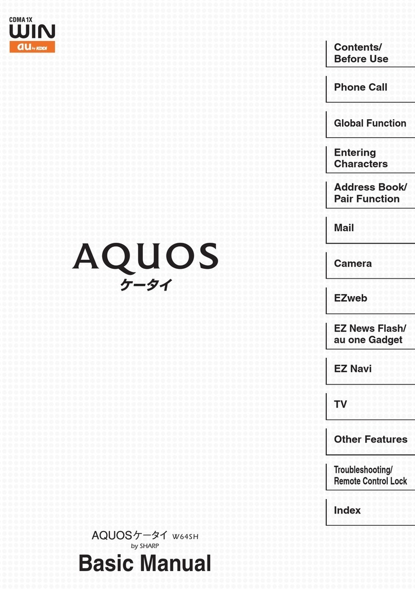 KDDI AQUOS User manual KDDI AQUOS User manual