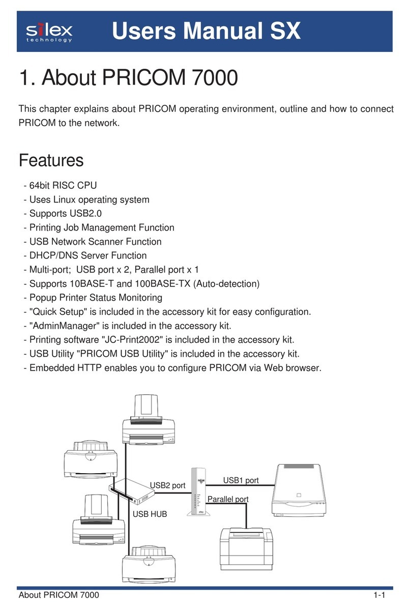 Silex technology PRICOM 7000 User manual
