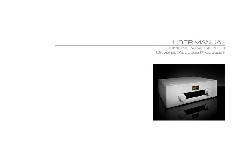 Goldmund Mimesis 16.8 user manual