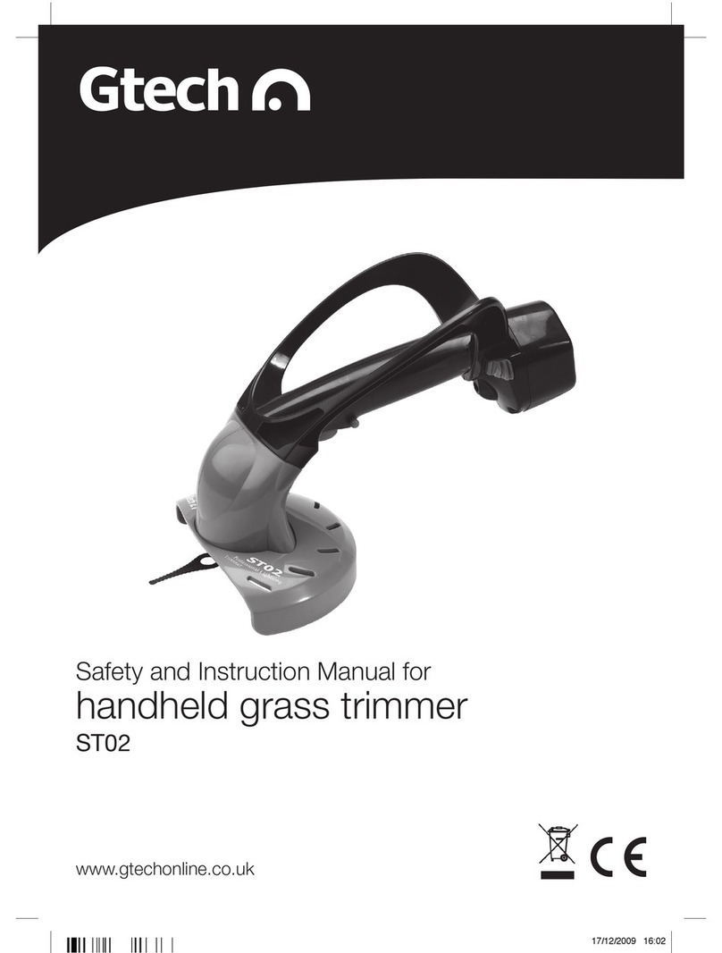 Gtech ST02 Operator's manual
