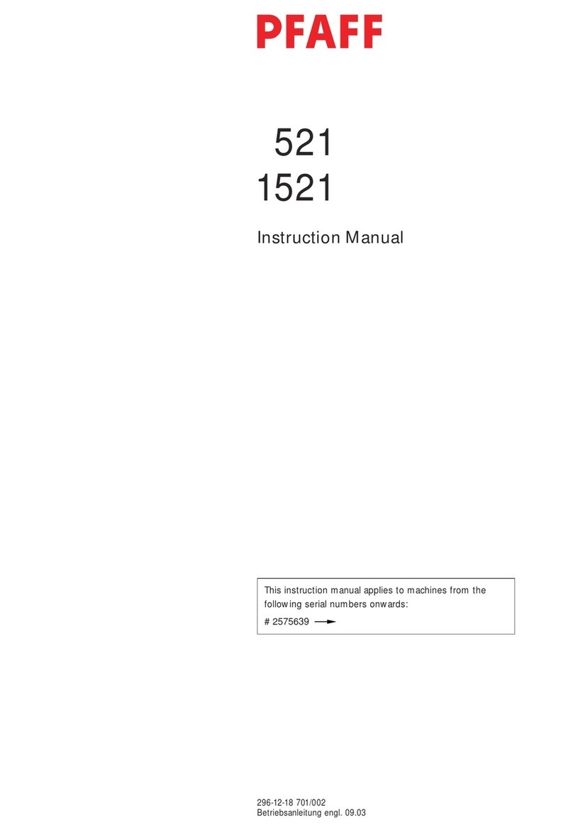 Pfaff Hobby 521 User manual