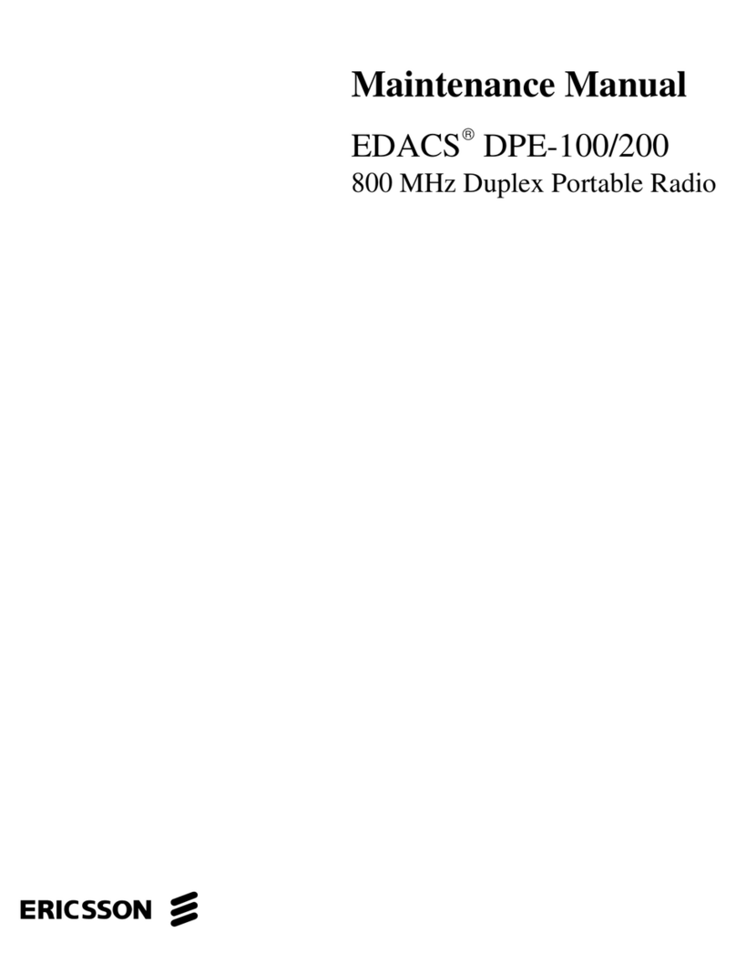 Ericsson EDACS DPE-100 Maintenance manual