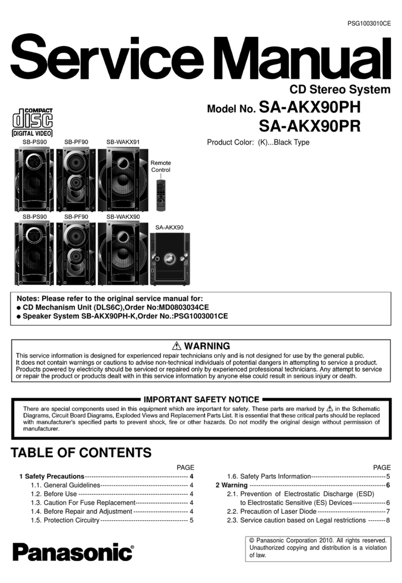 Panasonic SA-AKX90PH Service manual