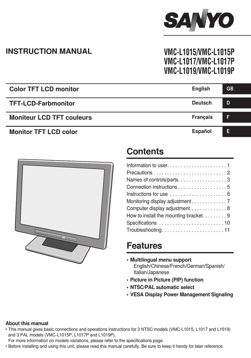 Sanyo VMC-L1015 User manual