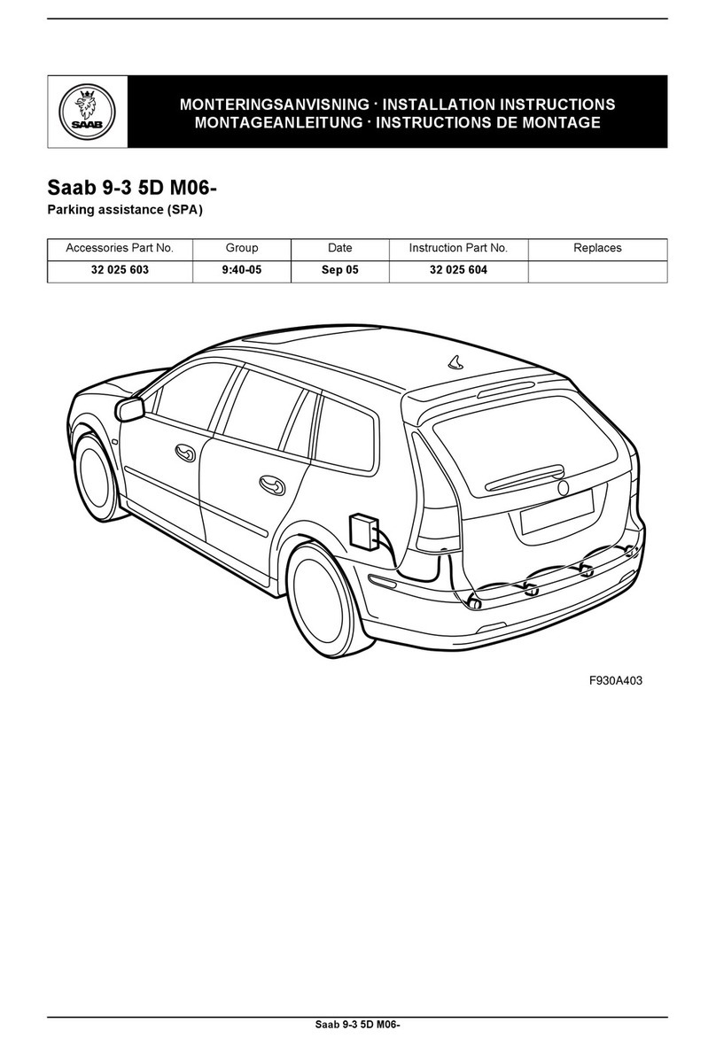 Saab 32 025 603 installation instructions