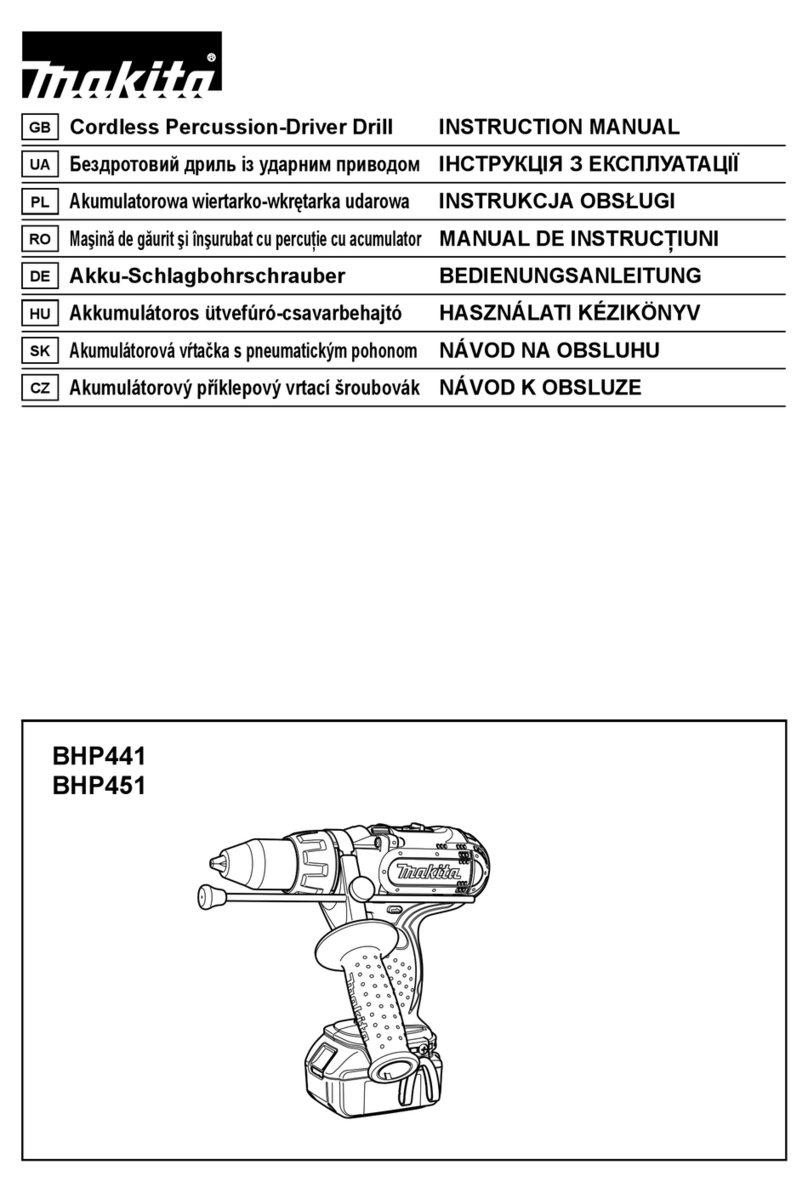 Makita BHP441 instruction manual