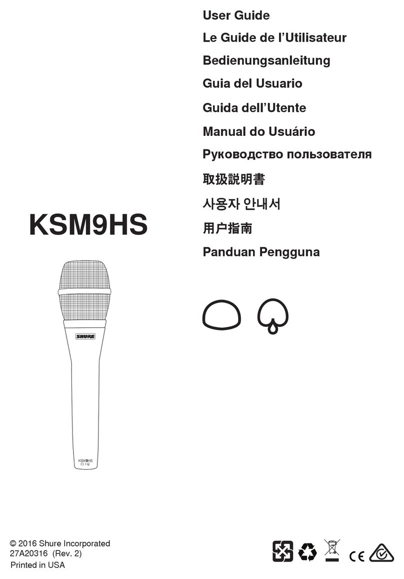 Shure KSM9HS User manual