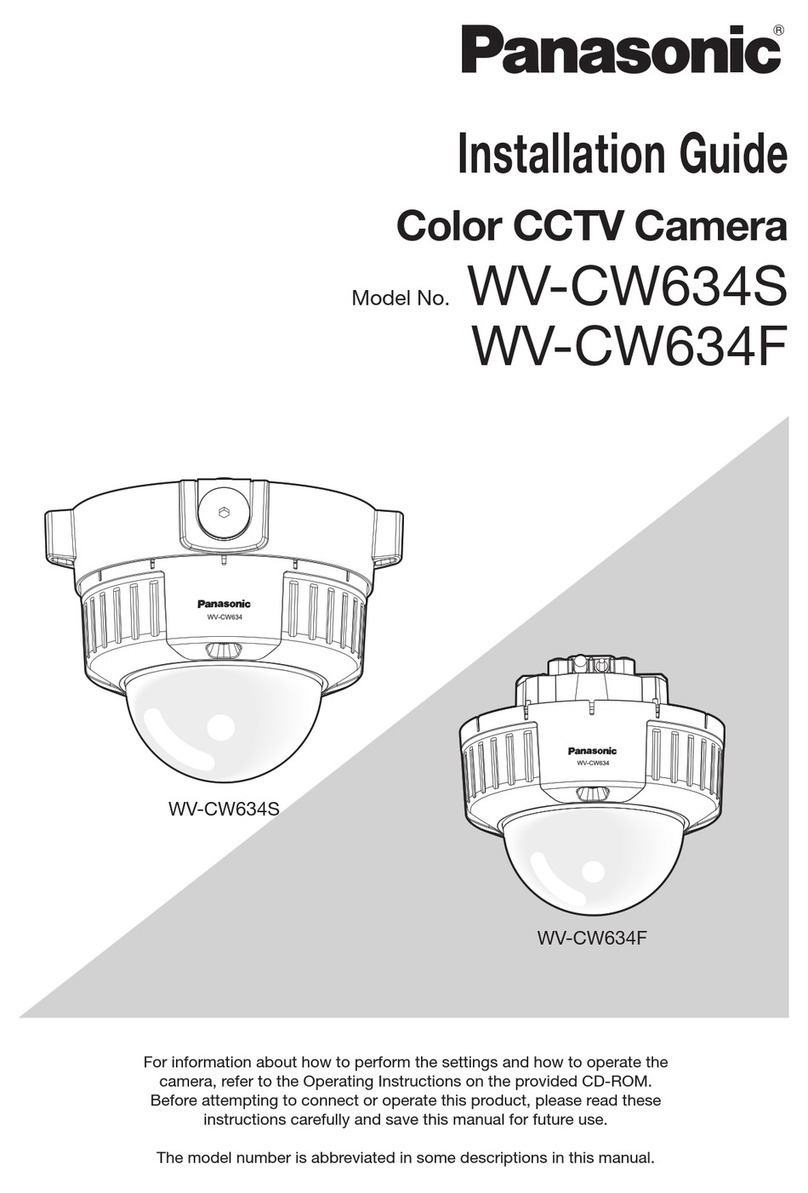 Panasonic WV-CW634S User manual Panasonic WV-CW634S User manual
