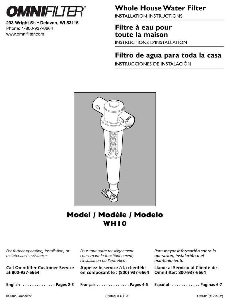 Omnifilter WH10 User manual