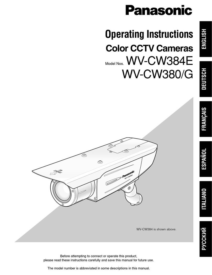 Panasonic WV-CW384E User manual