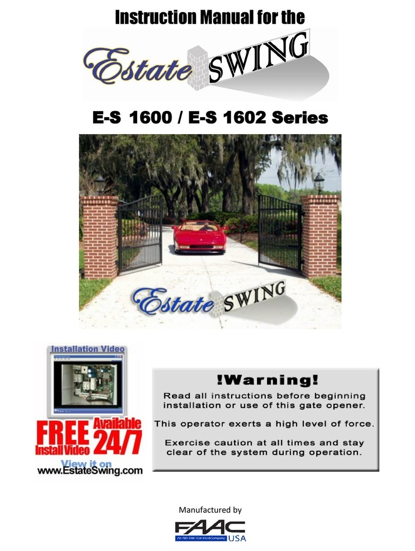 Estate Swing E-S 1600 Series instruction manual
