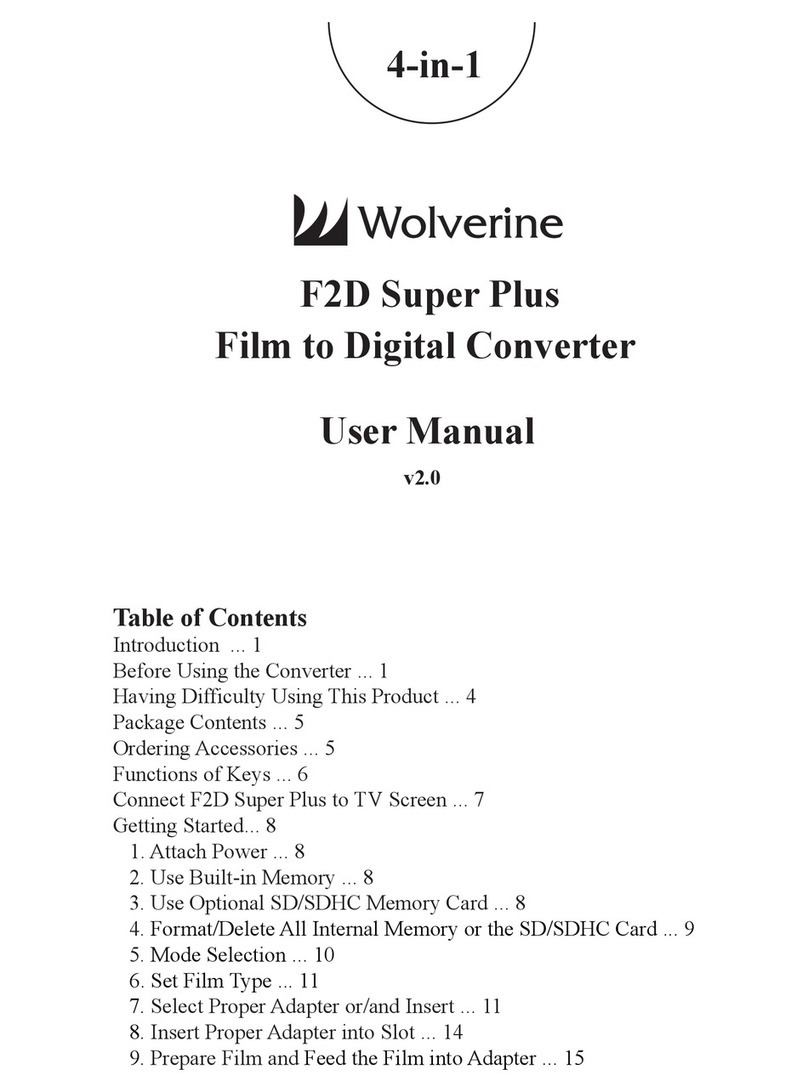 Wolverine F2D Super Plus user manual