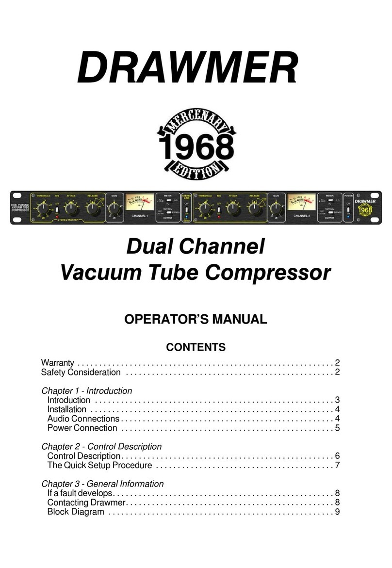 Drawmer DL221 Operator's manual