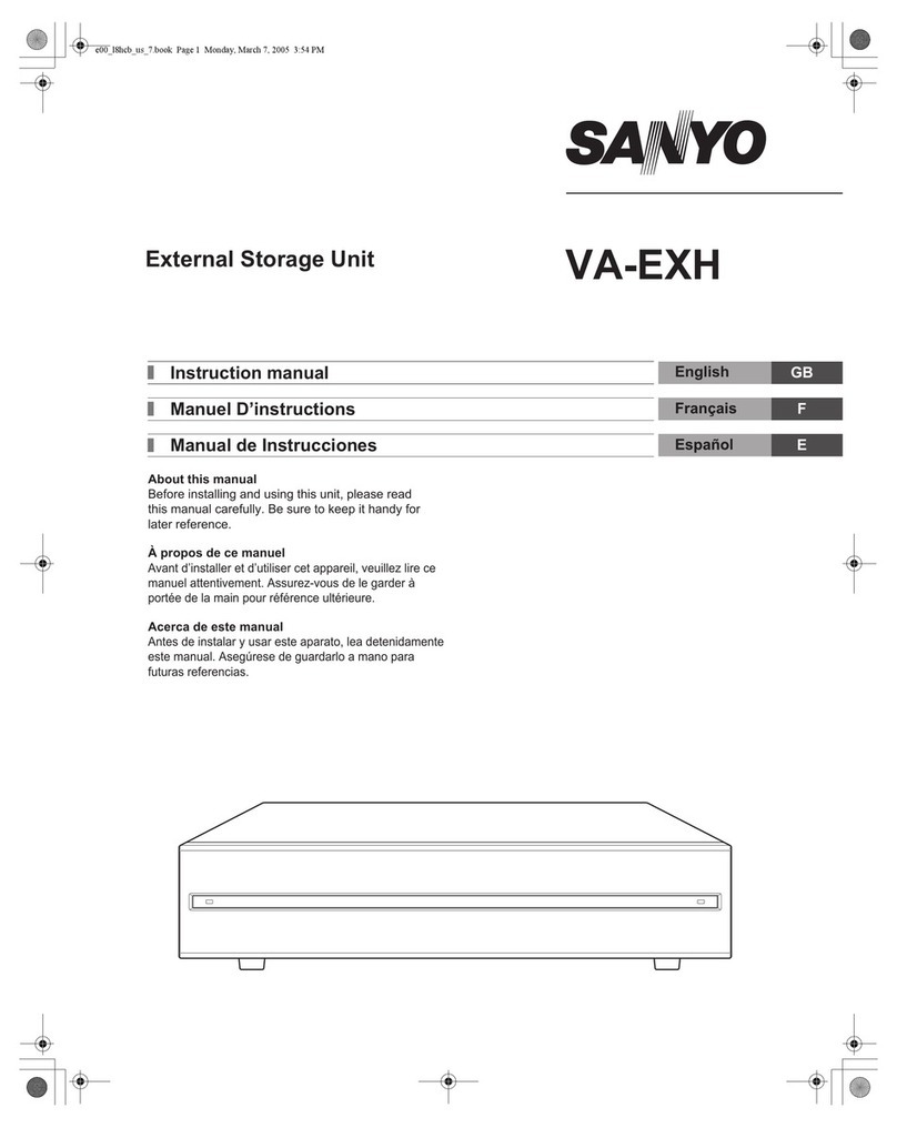 Sanyo VA-EXH User manual