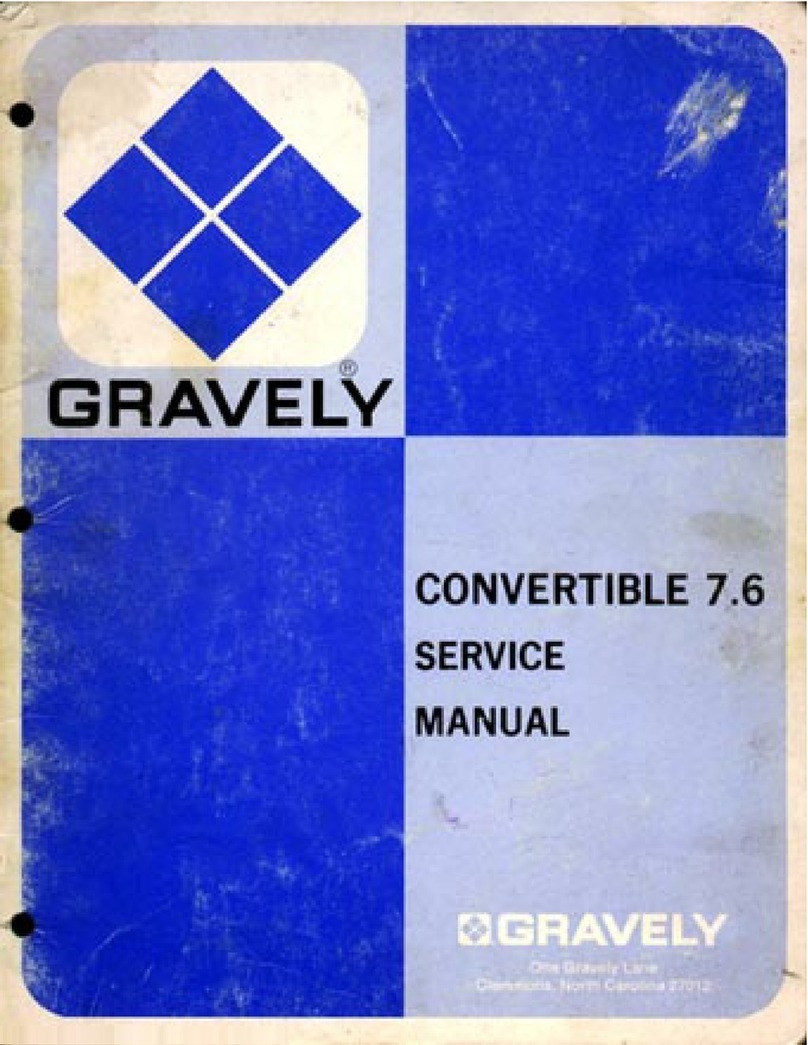 Gravely CONVERTIBLE 7.6 Service manual