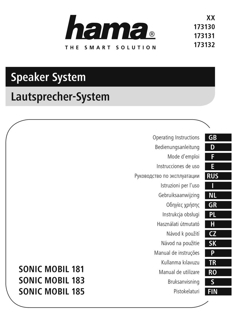 Hama SONIC MOBIL 181 operating instructions