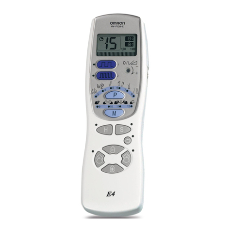 Omron E4 Tens instruction manual