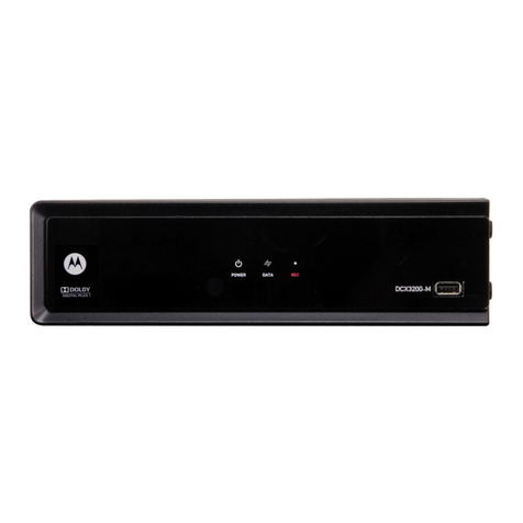 Motorola DCX3200 User manual