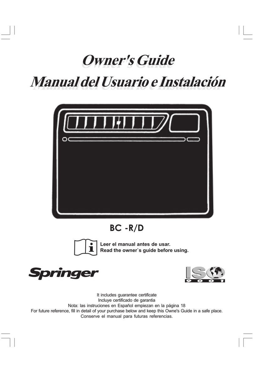 Springer BC-127 User manual