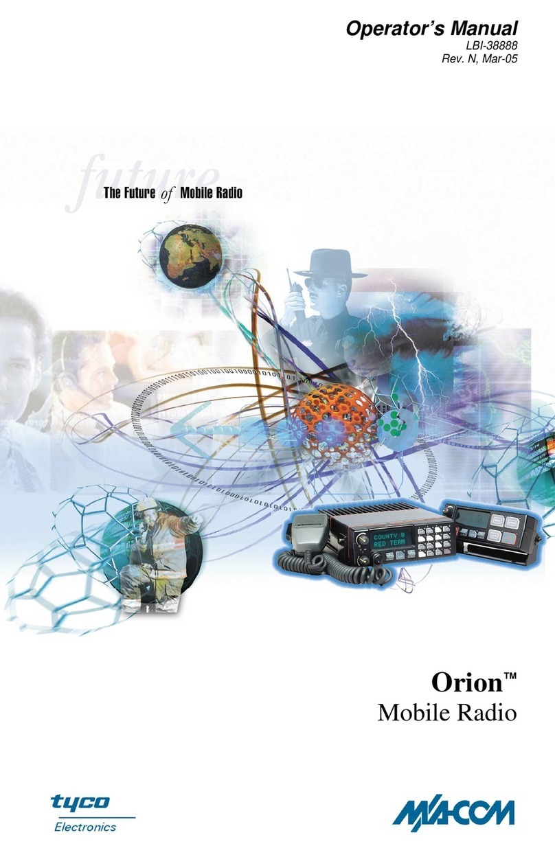 M/A-Com Orion User manual