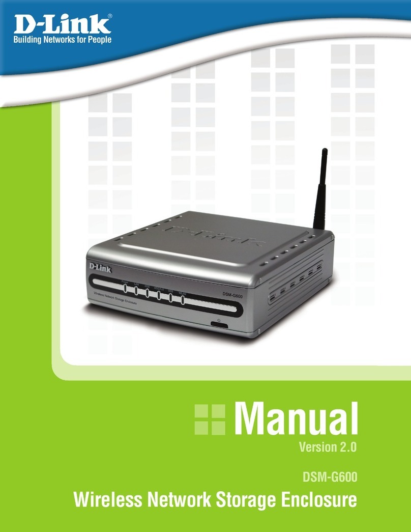 D-Link DSM-G600 - MediaLounge Wireless G Network Storage Enclosure NAS... User manual