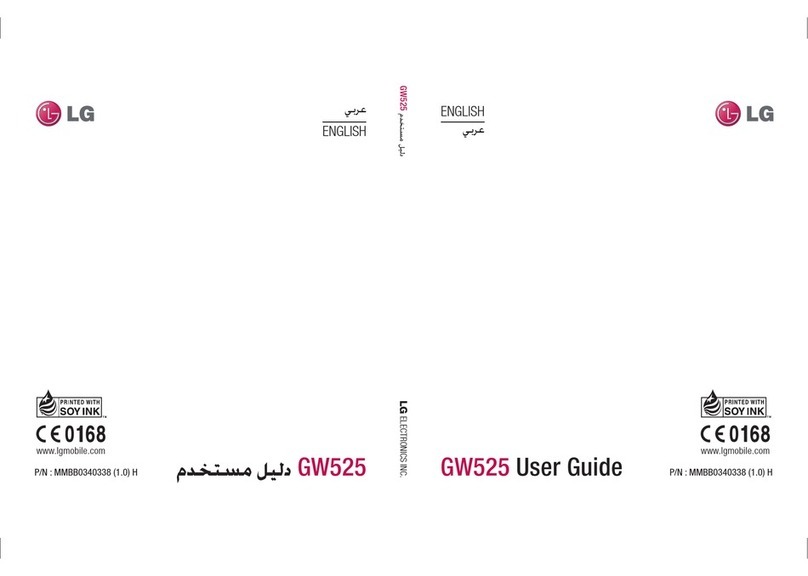 LG GW525 User manual