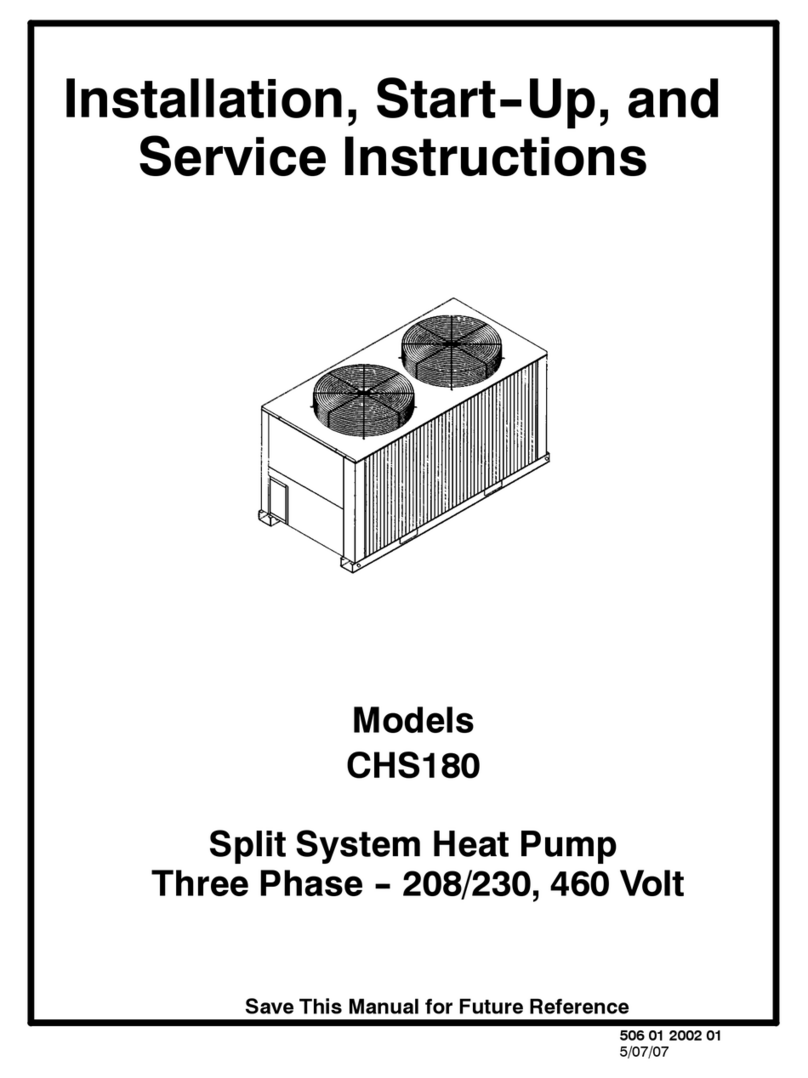 ICP CHS180 Dimensions and installation guide