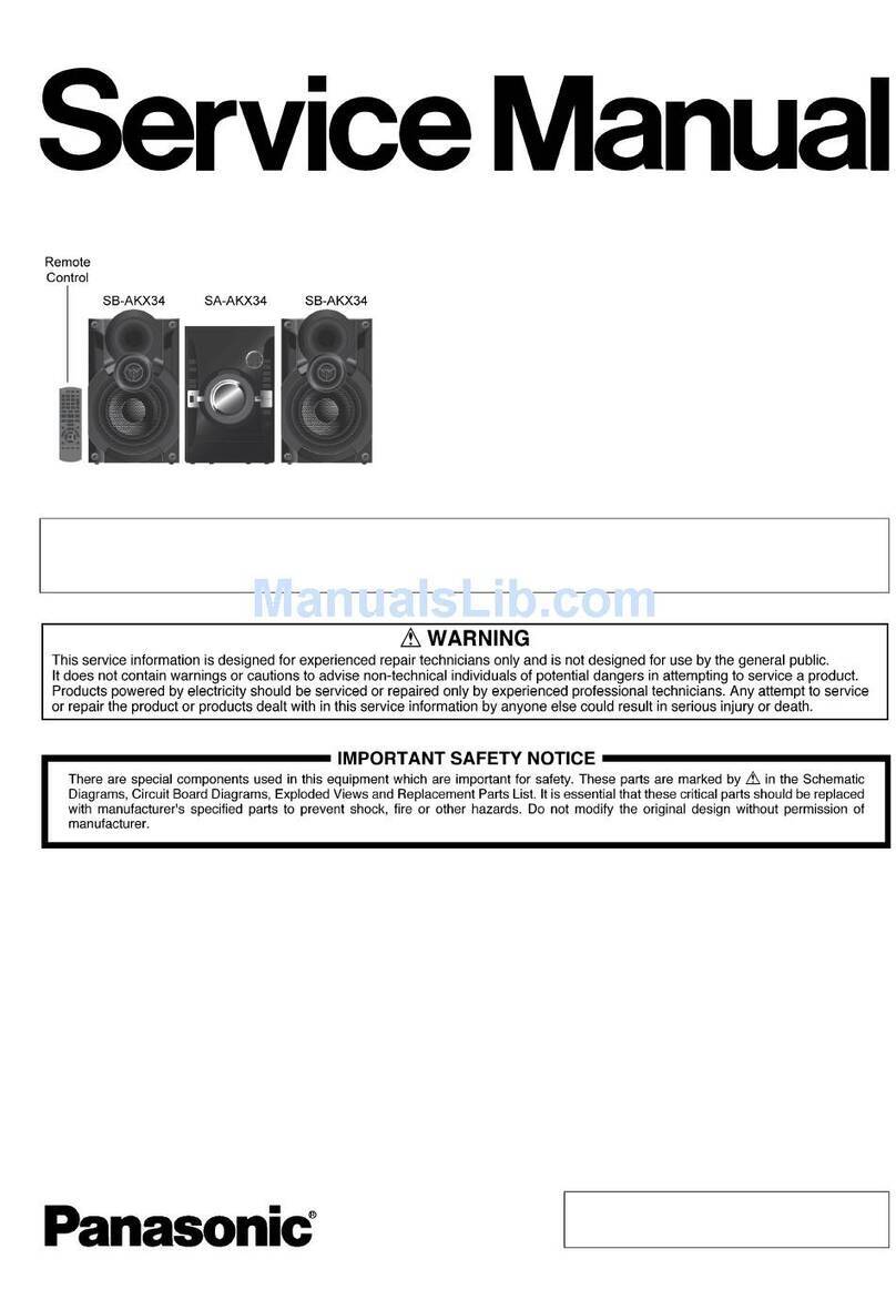 Panasonic SA-AKX34PH User manual Panasonic SA-AKX34PH User manual